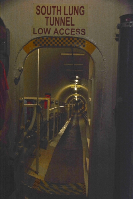underground tunnel to the south lung